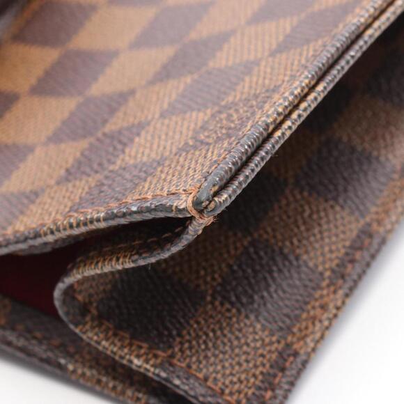 LOUIS VUITTON Brown Damier Leather Tote Bag - Picture 8 of 8